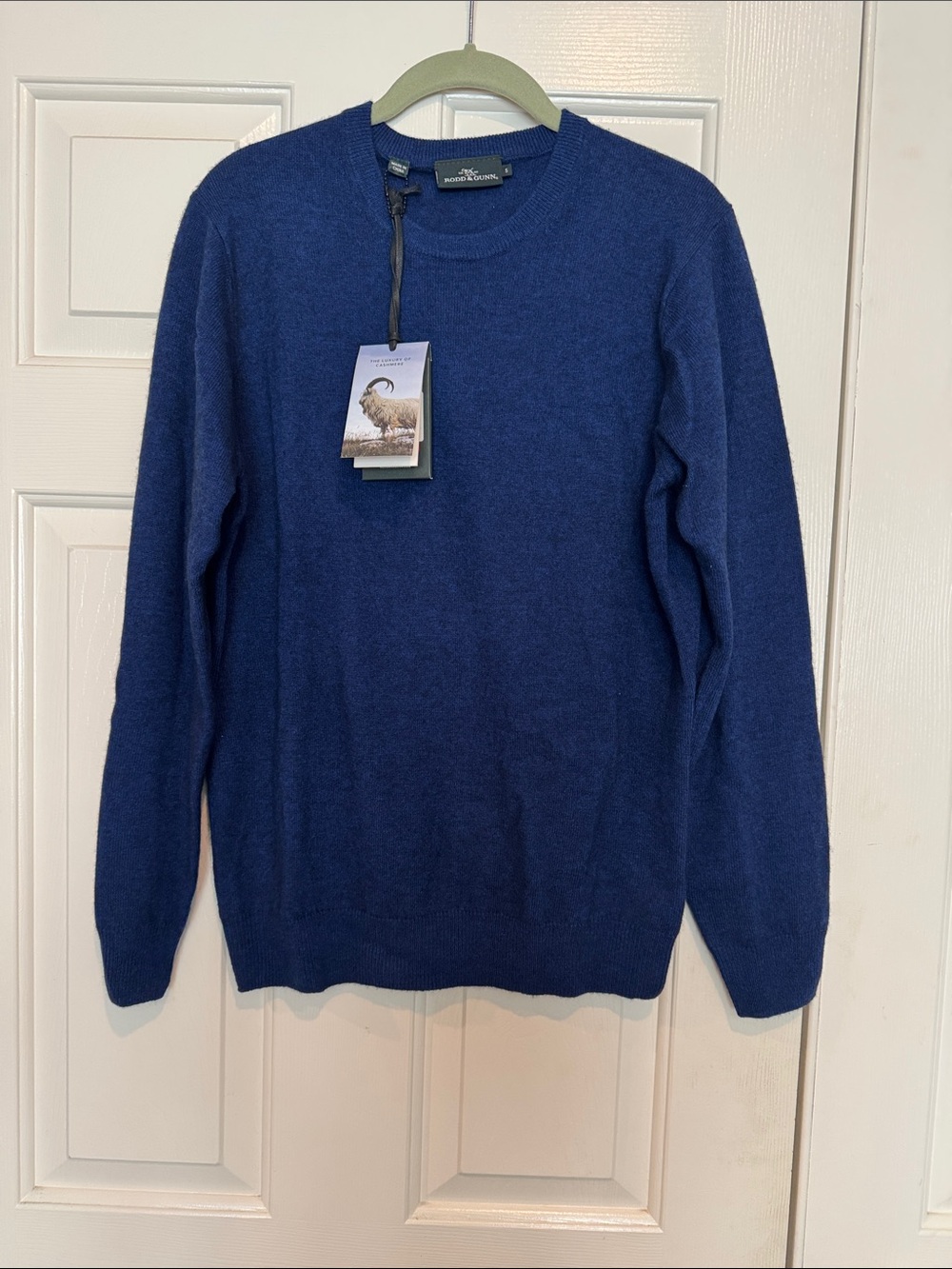 Rodd and Gunn  Men’s size S Deep Blue Crewneck Cashmere Sweater